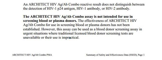 Насколько достоверен тест hiv ag/ab combo abbott architect?