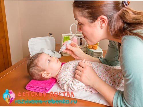 Как почистить носик новорожденному от козявок и соплей: жгутиками, ртом, аспиратором